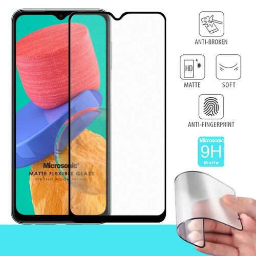 Microsonic Samsung Galaxy M33 Seramik Matte Flexible Ekran Koruyucu Siyah