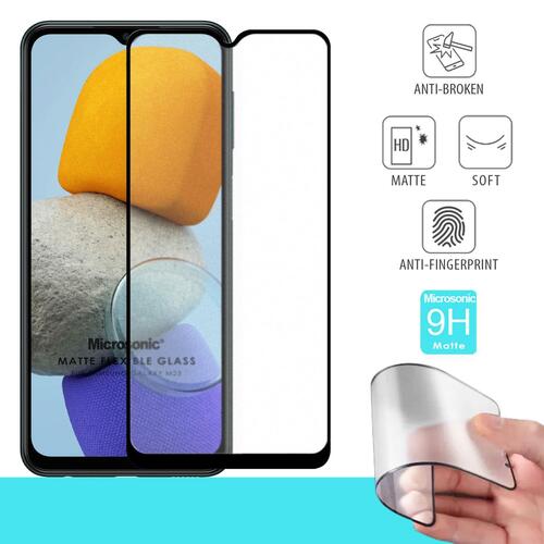 Microsonic Samsung Galaxy M23 Seramik Matte Flexible Ekran Koruyucu Siyah