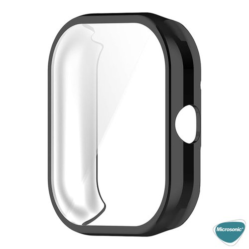 Microsonic Xiaomi Redmi Watch 5 Kılıf 360 Full Round Soft Silicone Siyah