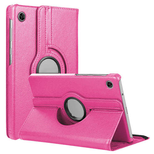 Microsonic Samsung Galaxy Tab A11 Kılıf 360 Rotating Stand Deri Pembe
