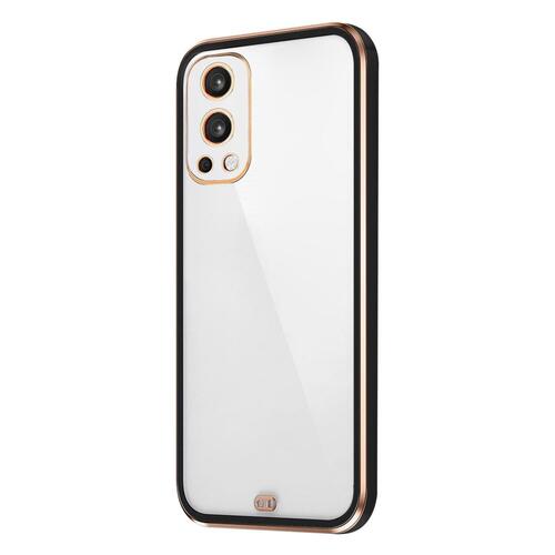 Microsonic OnePlus Nord 2 Kılıf Laser Plated Soft Siyah