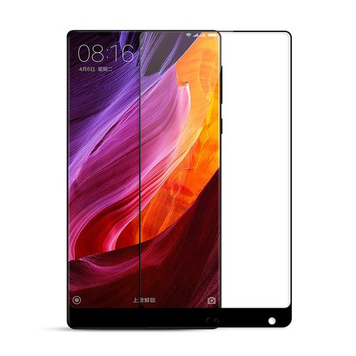 Microsonic Xiaomi Mi Mix 3D Kavisli Temperli Cam Ekran koruyucu Kırılmaz Film Siyah
