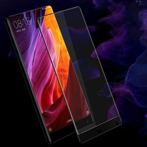 Microsonic Xiaomi Mi Mix 3D Kavisli Temperli Cam Ekran koruyucu Kırılmaz Film Siyah