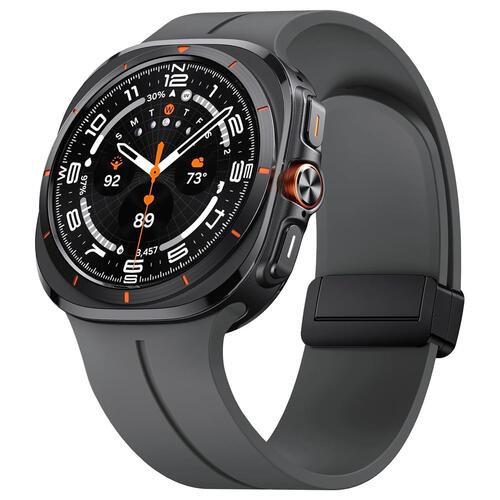 Microsonic Samsung Galaxy Watch 8 40mm Kordon Ribbon Line Koyu Gri