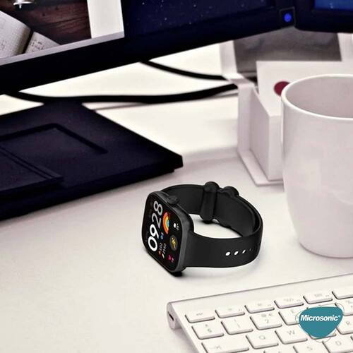 Microsonic Xiaomi Redmi Watch 5 Kordon Silicone Sport Band Siyah