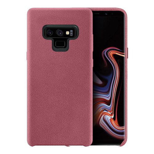 Microsonic Samsung Galaxy Note 9 Kılıf Alcantara Süet Koyu Pembe