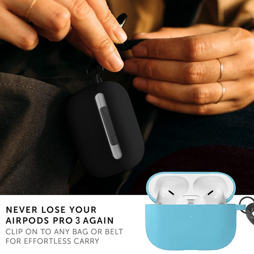 Microsonic AirPods Pro 3 Liquid Silicone Lansman Gri