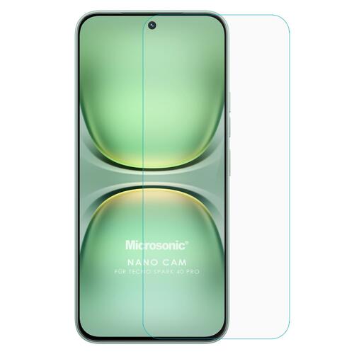 Microsonic TECNO Spark 40 Pro Nano Glass Cam Ekran Koruyucu