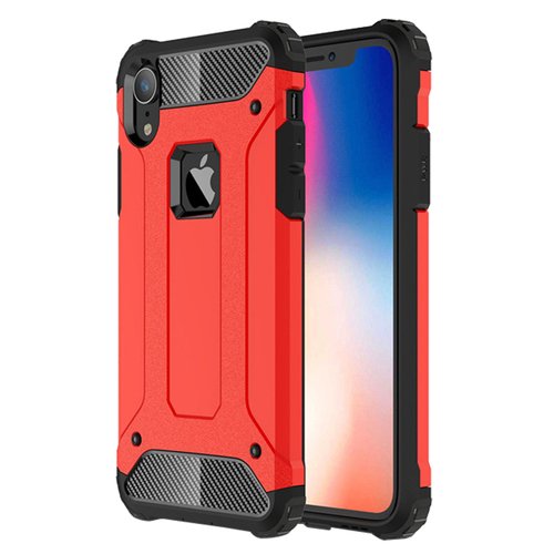 Microsonic Apple iPhone XR (6.1'') Kılıf Rugged Armor Kırmızı