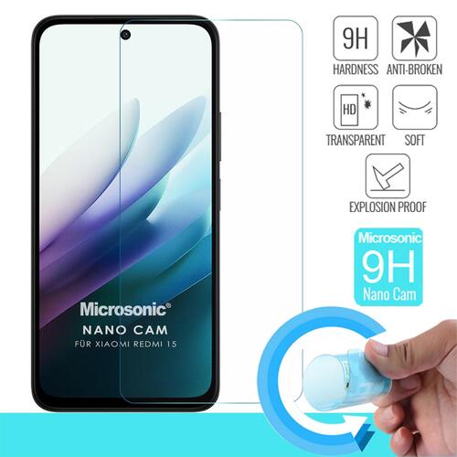 Microsonic Xiaomi Redmi 15 Nano Glass Cam Ekran Koruyucu