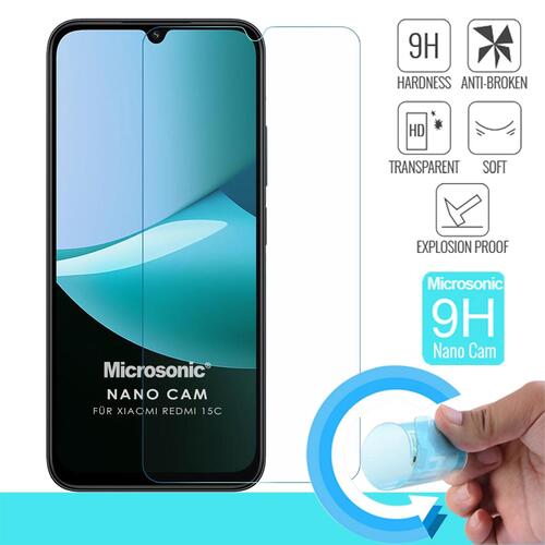 Microsonic Xiaomi Redmi 15C Nano Glass Cam Ekran Koruyucu