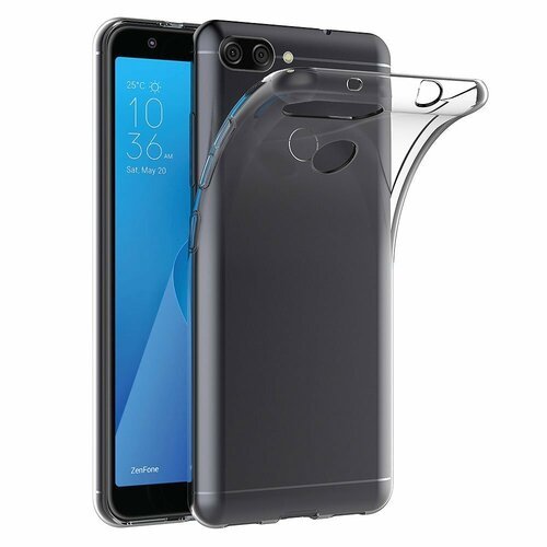 Microsonic Asus Zenfone Max Plus M1 (5.7'') ZB570TL Kılıf Transparent Soft Beyaz