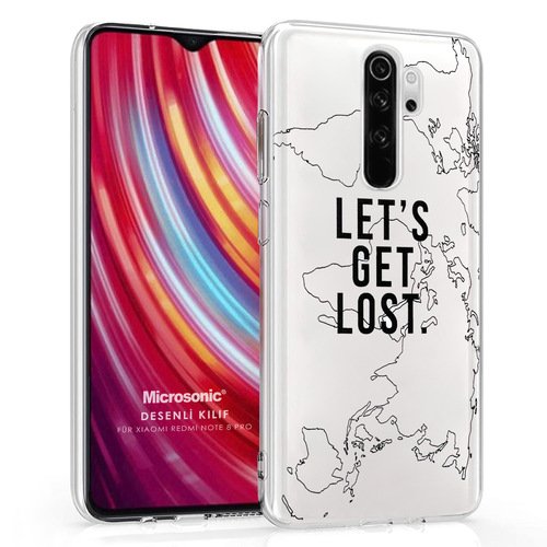 Microsonic Xiaomi Redmi Note 8 Pro Desenli Kılıf Harita