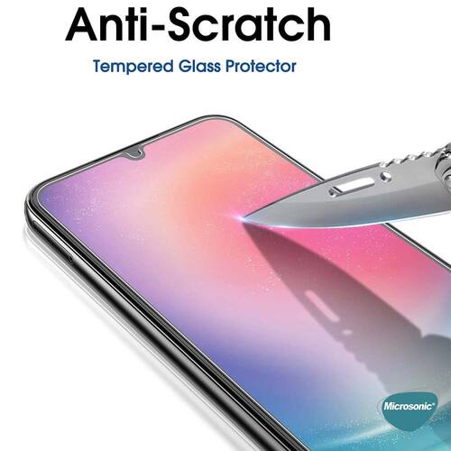 Microsonic Samsung Galaxy A07 Tempered Glass Cam Ekran Koruyucu