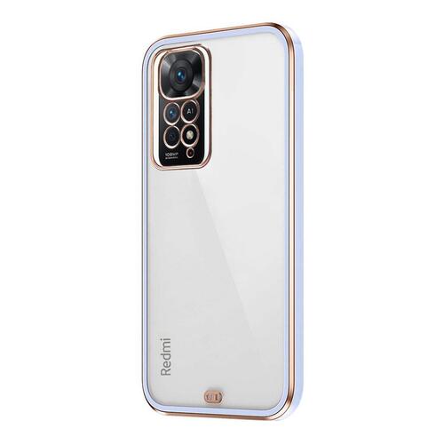 Microsonic Xiaomi Redmi Note 11 Pro 5G Kılıf Laser Plated Soft Lila