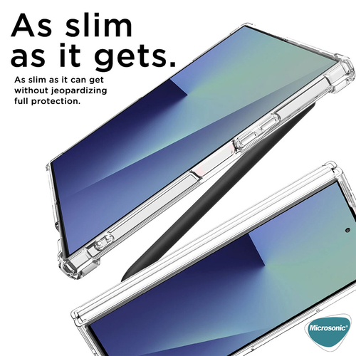 Microsonic Samsung Galaxy Z Fold 7 Kılıf Shock Absorbing Şeffaf