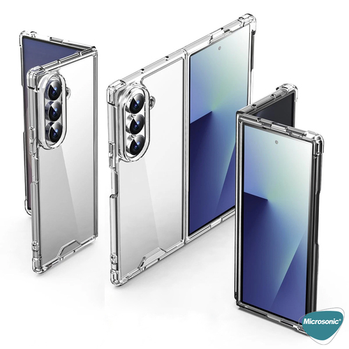 Microsonic Samsung Galaxy Z Fold 7 Kılıf Shock Absorbing Şeffaf