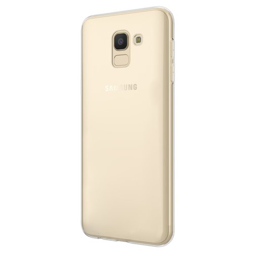 Microsonic Samsung Galaxy J6 Kılıf Transparent Soft Beyaz