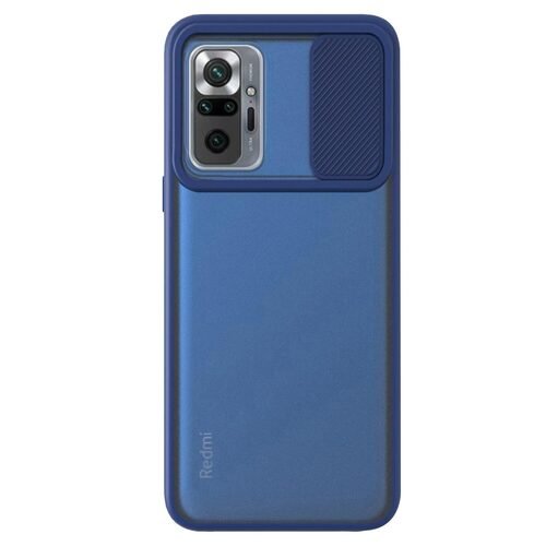 Microsonic Xiaomi Redmi Note 10 Pro Max Kılıf Slide Camera Lens Protection Lacivert