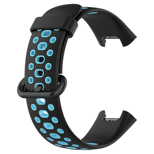 Microsonic Xiaomi Poco Watch Rainbow Band Kordon Siyah Mavi