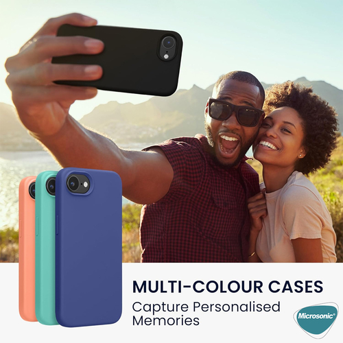 Microsonic Matte Silicone Apple iPhone 17e Kılıf Kırmızı
