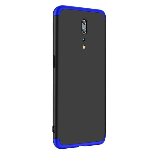 Microsonic Oppo Reno Z Kılıf Double Dip 360 Protective Siyah Mavi