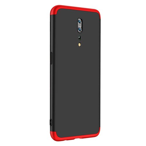 Microsonic Oppo Reno Z Kılıf Double Dip 360 Protective Siyah Kırmızı