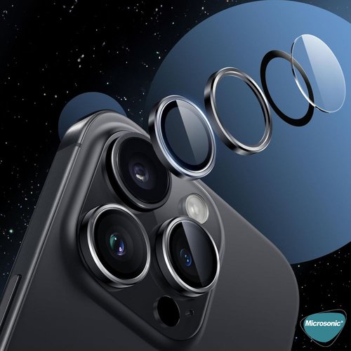 Microsonic Xiaomi Redmi Note 14 4G Tekli Kamera Lens Koruma Camı Siyah