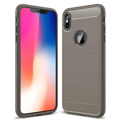 Microsonic Apple iPhone XS Max (6.5'') Kılıf Room Silikon Gri