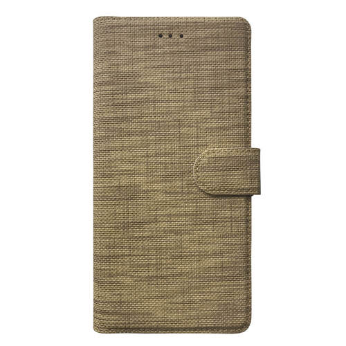 Microsonic Samsung Galaxy A04 Kılıf Fabric Book Wallet Gold