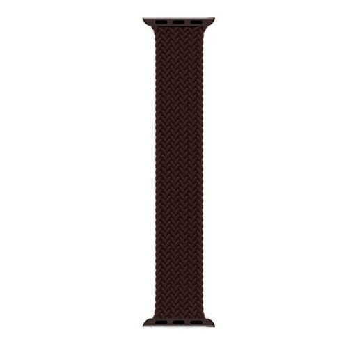 Microsonic Apple Watch Series 7 41mm Kordon, (Large Size, 160mm) Braided Solo Loop Band Koyu Bordo