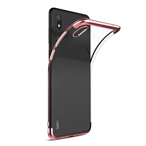 Microsonic Xiaomi Redmi 7A Kılıf Skyfall Transparent Clear Rose Gold