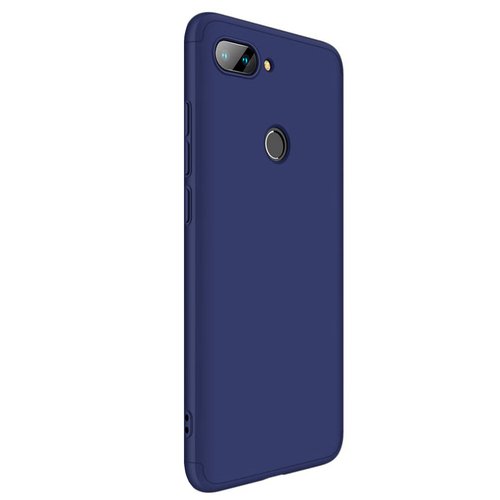 Microsonic Xiaomi Mi 8 Lite Kılıf Double Dip 360 Protective Lacivert