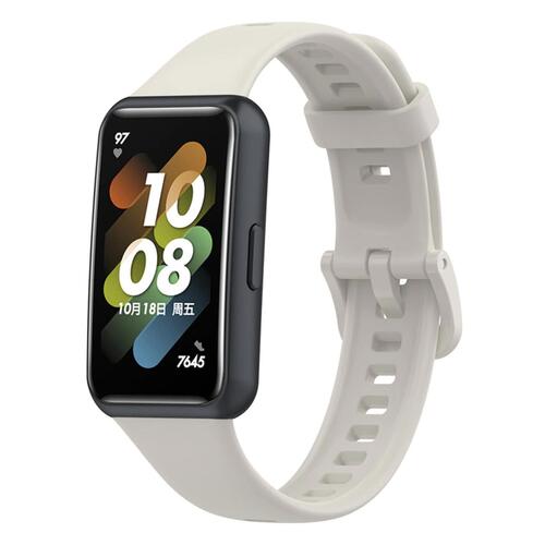 Microsonic Huawei Band 7 Kordon, Silicone Sport Band Bej