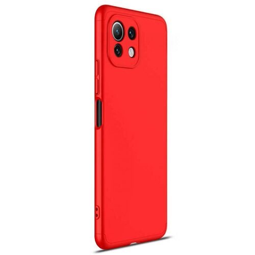 Microsonic Xiaomi Mi 11 Lite Kılıf Double Dip 360 Protective Kırmızı