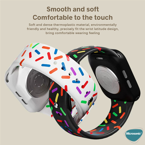 Microsonic Apple Watch Series 11 46mm Kordon Harmony Edition Beyaz