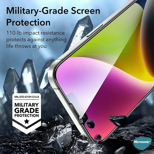 Microsonic Apple iPhone 17e Magic Uygulama Aparatlı Tam Kapatan Ekran Koruyucu Siyah