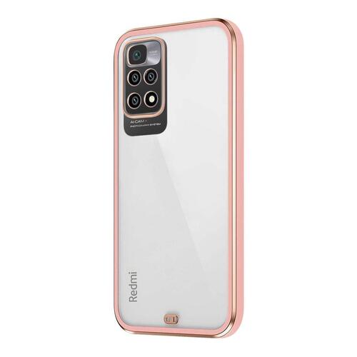 Microsonic Xiaomi Redmi Note 11S Kılıf Laser Plated Soft Pembe