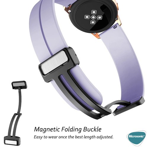 Microsonic Garmin Vivoactive 4 Kordon Ribbon Line Yeşil