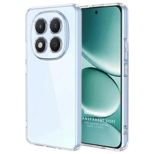 Microsonic Xiaomi Redmi Note 15 Pro 5G Kılıf Transparent Soft Şeffaf