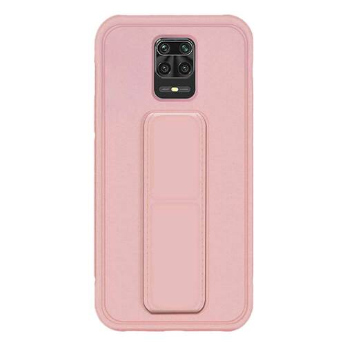 Microsonic Xiaomi Redmi Note 9 Pro Kılıf Hand Strap Rose Gold