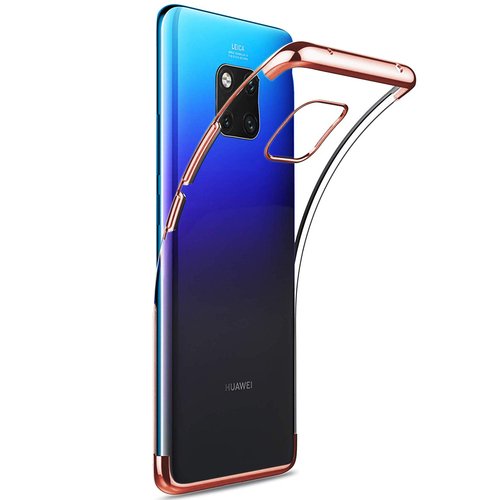 Microsonic Huawei Mate 20 Pro Kılıf Skyfall Transparent Clear Rose Gold