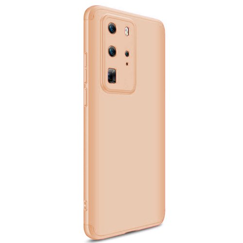 Microsonic Huawei P40 Pro Kılıf Double Dip 360 Protective Gold