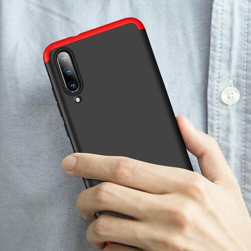 Microsonic Xiaomi Mi A3 Kılıf Double Dip 360 Protective Siyah Mavi