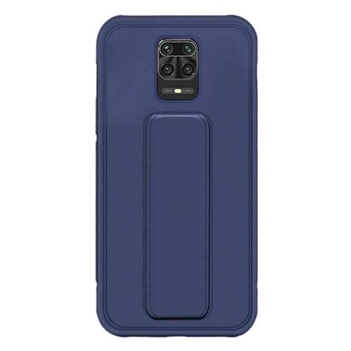 Microsonic Xiaomi Redmi Note 9 Pro Kılıf Hand Strap Lacivert