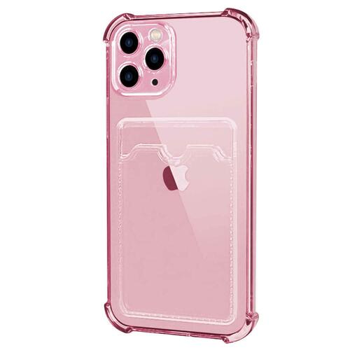 Microsonic Apple iPhone 11 Pro Card Slot Shock Kılıf Pembe