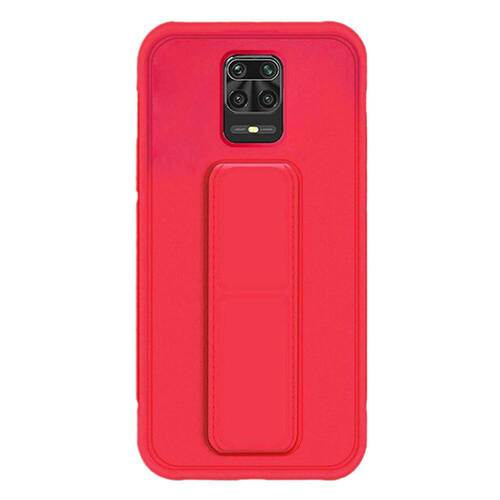 Microsonic Xiaomi Redmi Note 9 Pro Kılıf Hand Strap Kırmızı