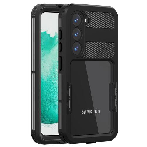 Microsonic Samsung Galaxy S23 Kılıf Waterproof 360 Full Body Protective Siyah