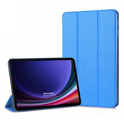 Microsonic Samsung Galaxy Tab S9 FE Kılıf Slim Translucent Back Smart Cover Mavi