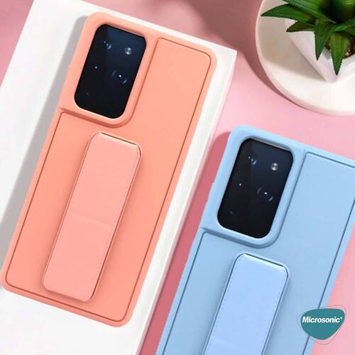 Microsonic Huawei Nova 9 Kılıf Hand Strap Koyu Yeşil